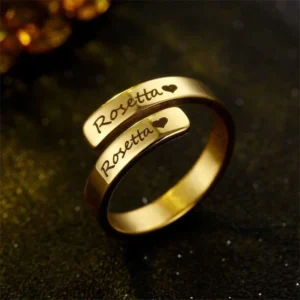 customized name ring